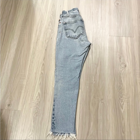 Redone vintage levi’s 501 high rise skinny jeans cropped - Picture 4 of 13